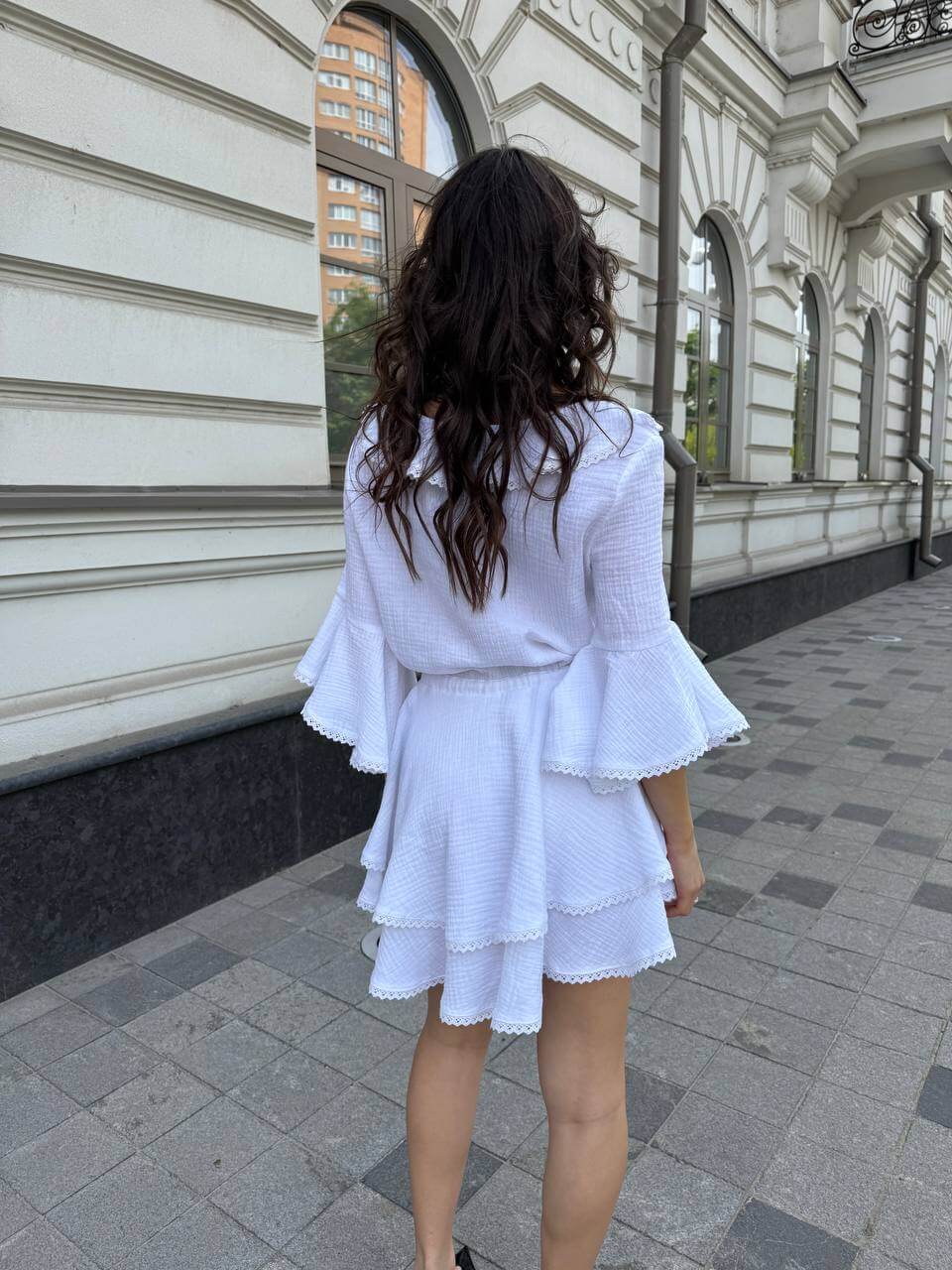 БАВОВНЯНА СУКНЯ, РЮШІ  БІЛИЙ5