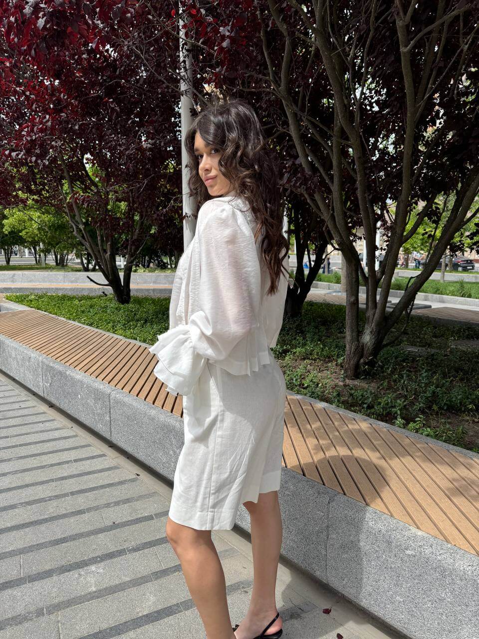 БЛУЗКА З TENCEL БІЛИЙ4