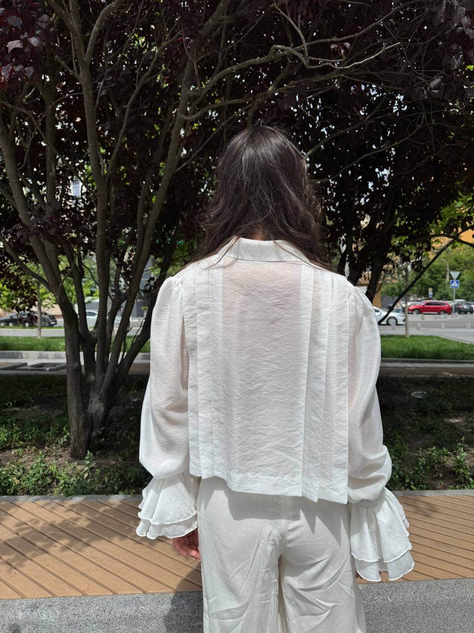 БЛУЗКА З TENCEL БІЛИЙ5