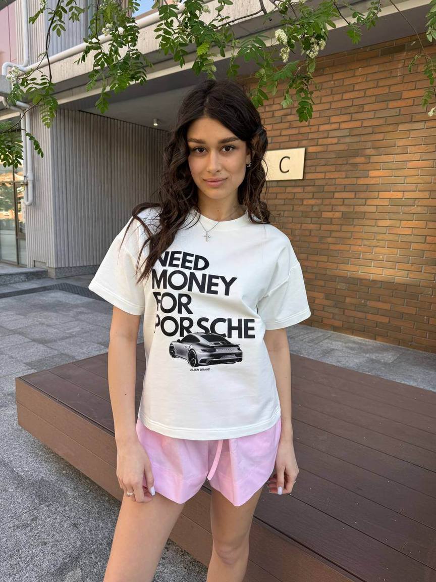 Футболка принтована need money, фото 3