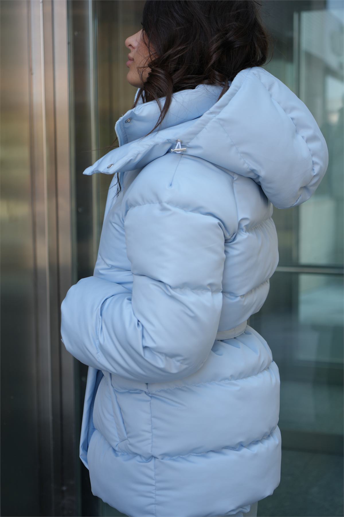 Пуховик "Puffer" блакитний, фото 9