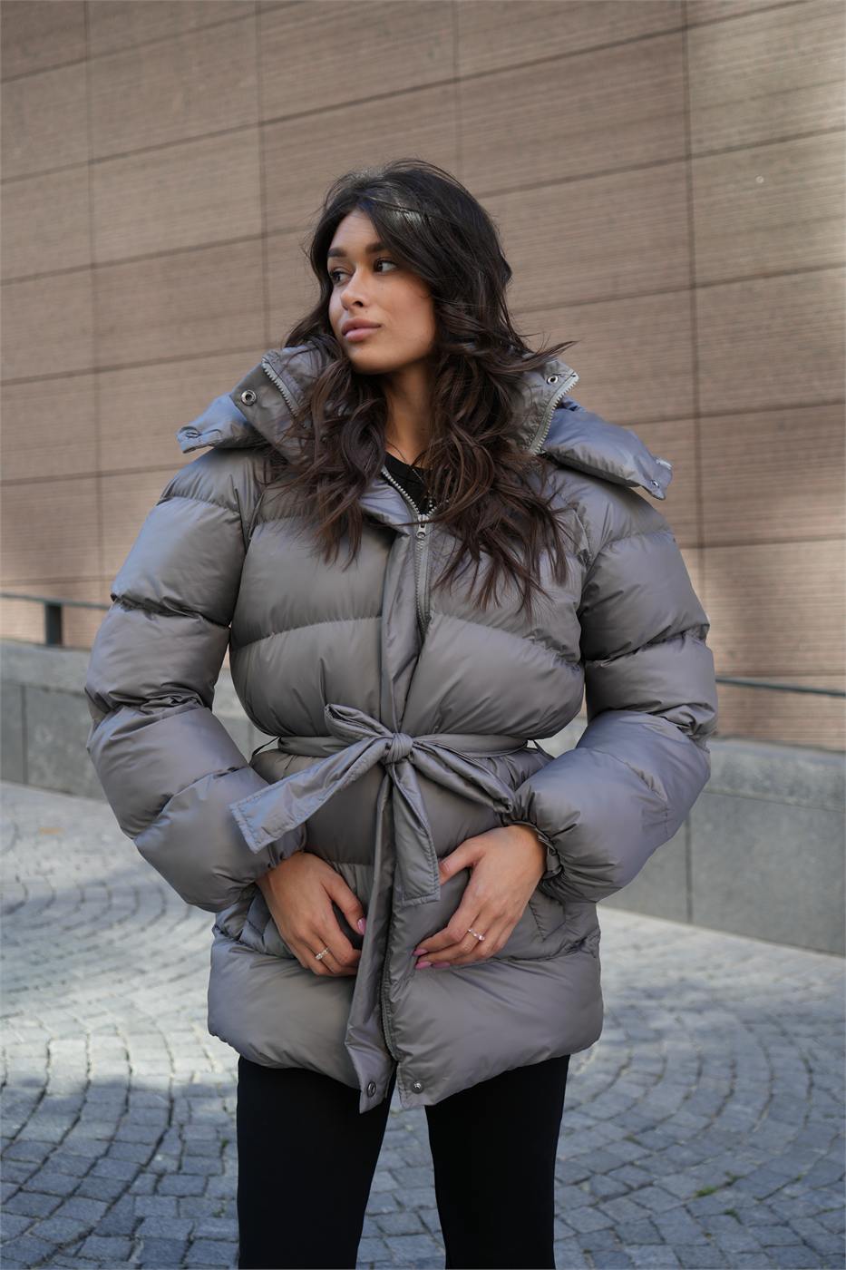 Пуховик "Puffer" графіт, фото 4