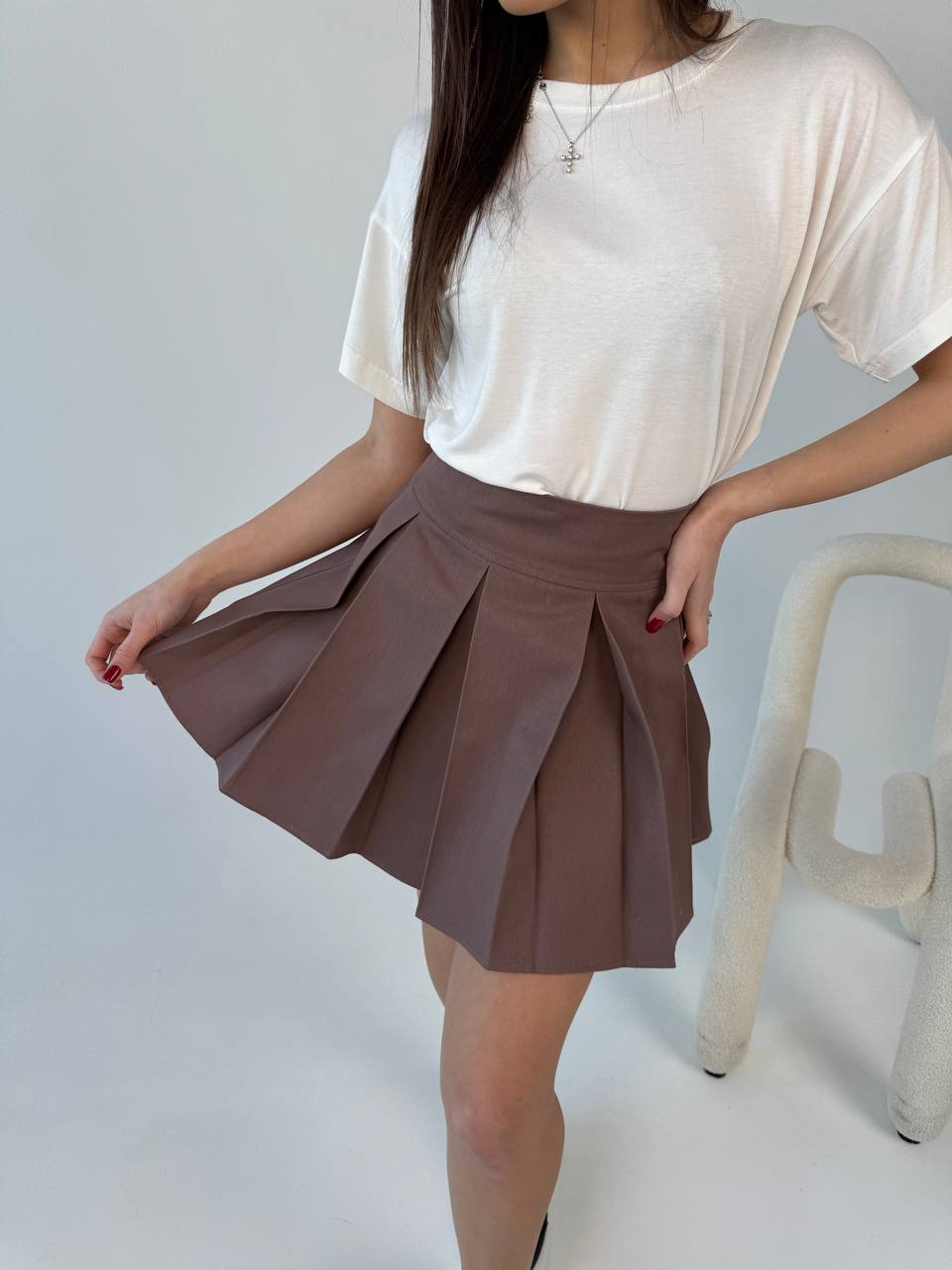 СПІДНИЦЯ COTTON СКЛАДКИ МОККО2
