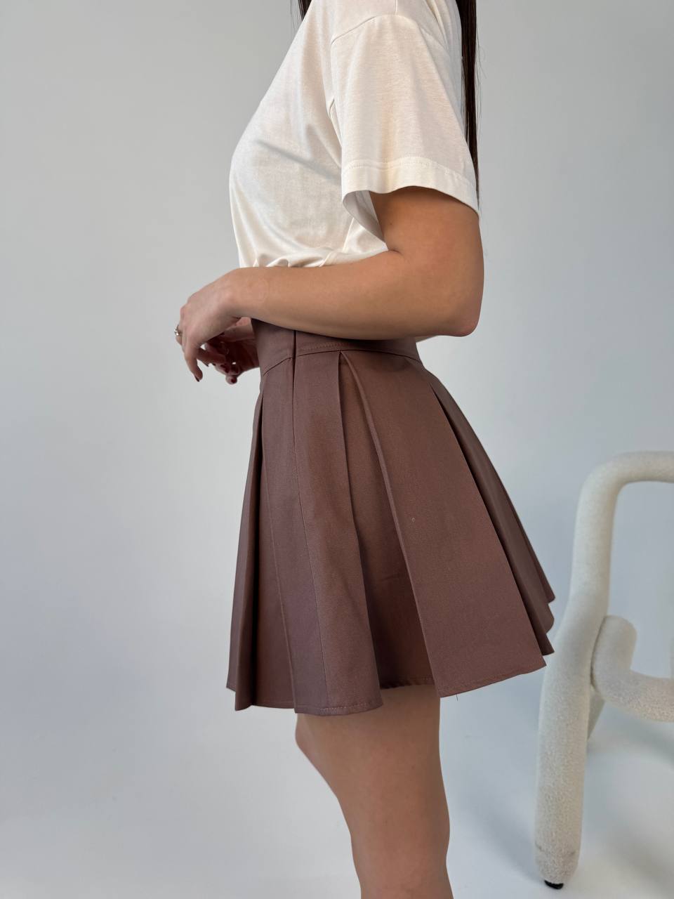 СПІДНИЦЯ COTTON СКЛАДКИ МОККО3